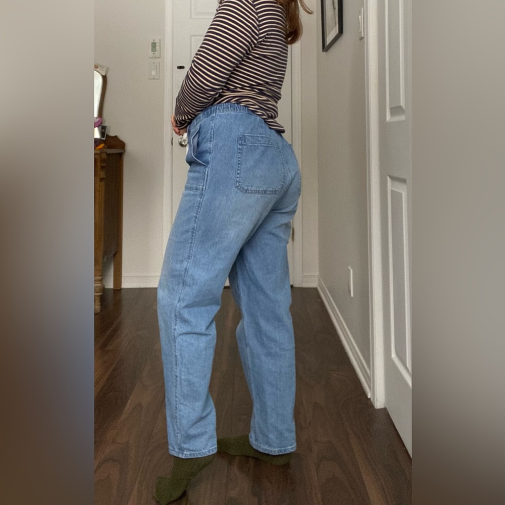 Mom jeans Light Blue Straight Leg Jeans